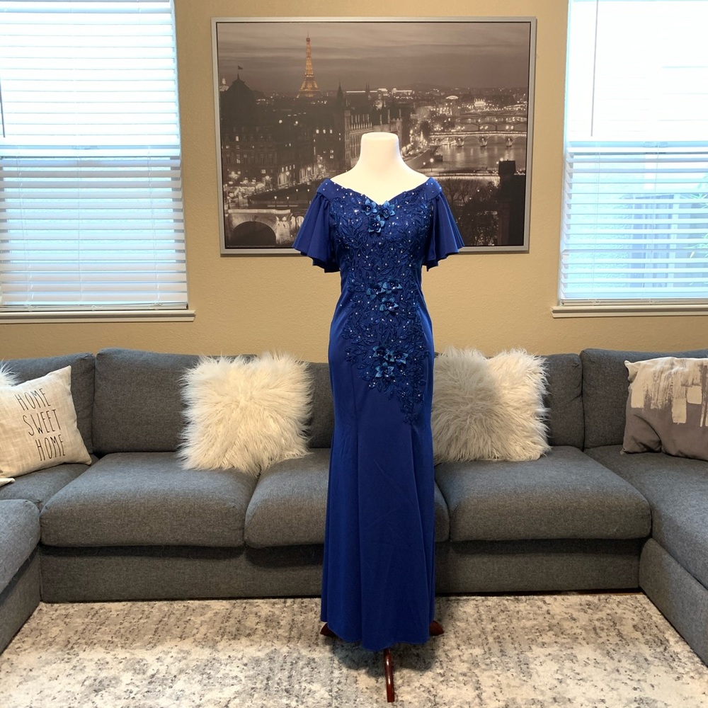 Off Shoulder Filipiniana Evening Gown